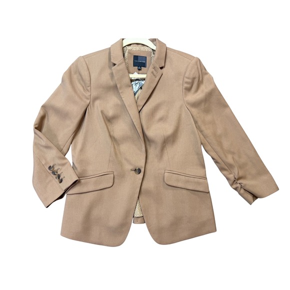 The Limited Jackets & Blazers - The Limited Blazer Womens Medium Tan NWT Professional One Button Career Office